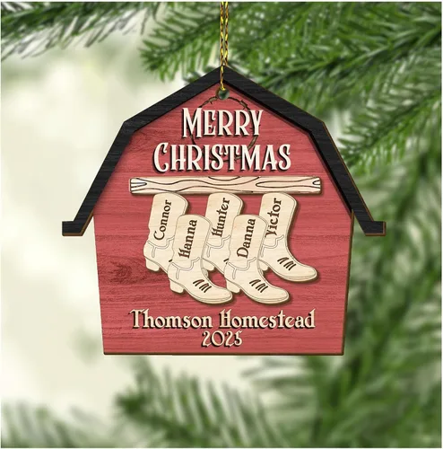 Vista 9 de Hyturtle Regalos de Adornos de Navidad Personalizados para Amantes de Vacas Highland - Adorno de Cerámica Navideño de Vaca Highland con Nombre