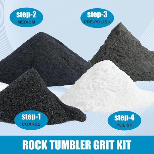Vista 7 de Medios de cerámica de 2.5 libras para pulir rocas, medios de relleno de cerámica de 3/16 pulgadas x 3/8 pulgadas, no abrasivos, reutilizables