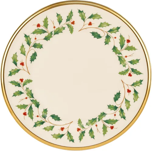 Vista 15 de Lenox Holiday - Juego navideño para postres de 12 piezas, 9.92, rojo y verde