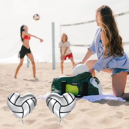 Vista 7 de 925 Sterling Silver Heart Volleyball Basketball Softball Baseball Stud Earrings Hypoallergenic Jewelry Gifts for Women Teen Girls Players