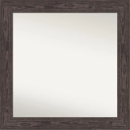 Vista 658 de Amanti Art Espejo personalizado, espejo de baño negro puente, espejo de pared o espejo de tocador de baño sobre el fregadero (26 x 26 pulgadas)