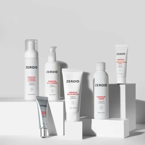 Vista 7 de ZEROID Tónico facial Pimprove Barrera cutánea con ácido hialurónico y ceramida Tónico facial equilibrado de pH para pieles grasas y sensibles