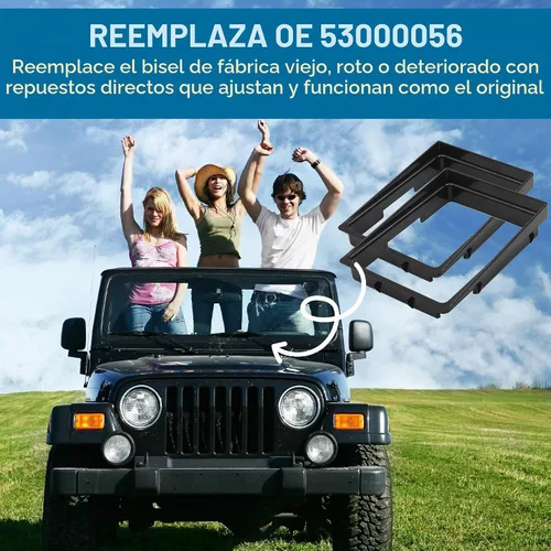 Vista 4 de TonGass Paquete de 2 biseles de cambio de transmisión manual compatibles con Jeep Cherokee/Wrangler, color negro