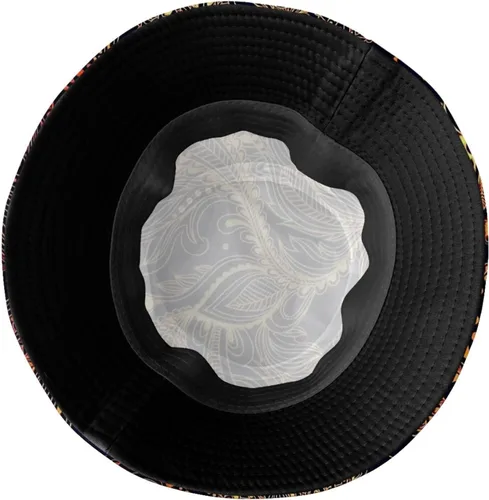 Vista 5 de Sombrero de pescador con estampado africano, cultura egipcia africana, gorra de pescador de verano, sombreros de sol para la playa para mujeres