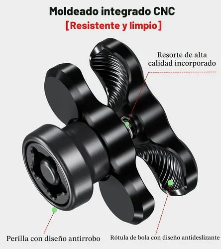 Vista 3 de BRCOVAN - Brazo de doble enchufe de aleación de aluminio antirrobo (brazo corto)