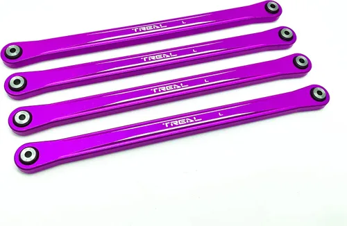 Vista 3 de Treal Aluminio 7075 Barras de Enlace Inferior (4) Set para Losi LMT (Verde)