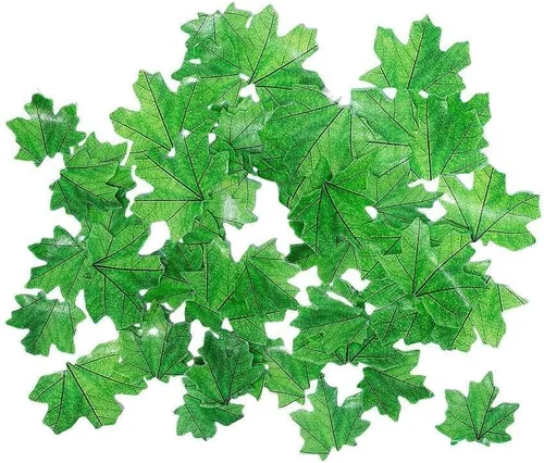 Vista 11 de 90 piezas de papel comestible de hoja de arce de otoño Hojas de otoño de oro 90(1)