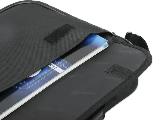 Vista 11 de MANHATTAN Bolsa de hombro para portátil - Estilo delgado maletín, apertura de concha, compartimentos acolchados