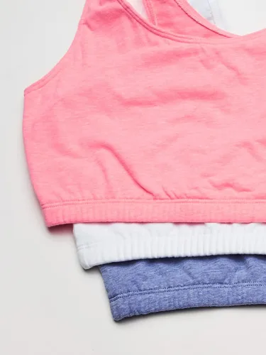 Vista 5 de Fruit of the Loom - Brasier deportivo estilo camiseta para mujer (paquete múltiple)