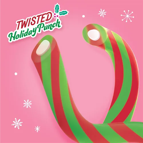 Vista 4 de SweeTarts Cuerdas, Holiday Twisted Punch 3oz (paquete de 12)