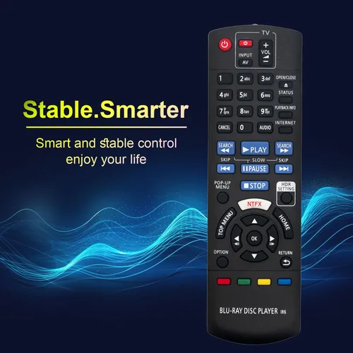 Vista 5 de N2QAYB001147 Reemplazo de control remoto compatible con Panasonic 4K Blu-Ray Disc Player DP-UB820 DP-UB820-K DMP-UB300 P-UB820EB-K DP-UB9000