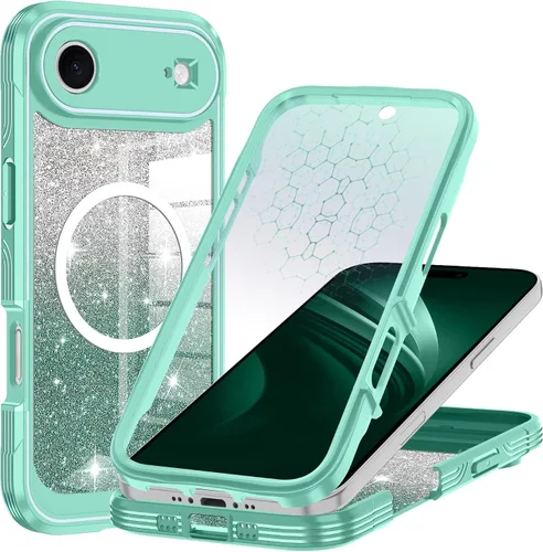 Vista 18 de Hekodonk Funda para iPhone 15 Pro Max, compatible con Magsafe [protector de pantalla de vidrio templado integrado y protección de lente de cámara]