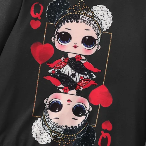 Vista 3 de LOL Surprise Sudaderas con capucha para niñas de manga larga a la moda con capucha para otoño invierno