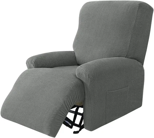 Vista 11 de LazyBoy - Funda de sofá reclinable jacquard, fundas elásticas antideslizantes para sillas reclinables, 4 piezas, protector de muebles para sillón