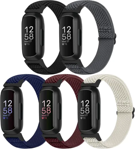 Vista 13 de Bcuckood Compatible con correas de reloj Fitbit Inspire 3/Inpsire 2/Inspire/Inpsire HR/Ace 2/Ace 3, correa elástica ajustable de repuesto