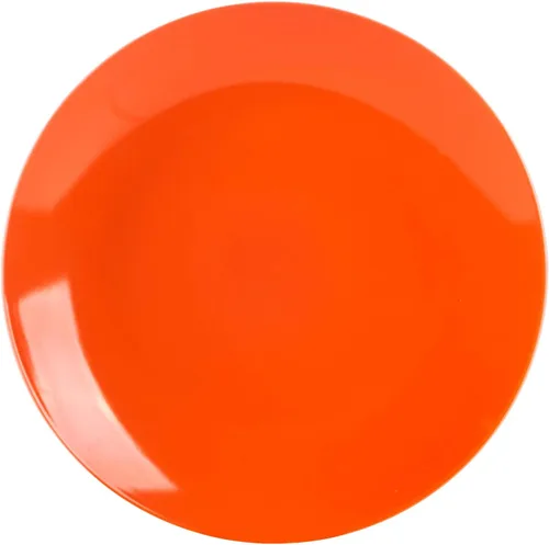 Vista 5 de Juego de 6 platos llanos en forma de cupé de gres de 10.5 pulgadas, muy rosa