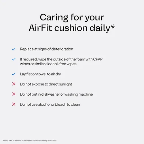 Vista 5 de ResMed AirFit F30i - Cojín de repuesto de cara completa, tamaño pequeño