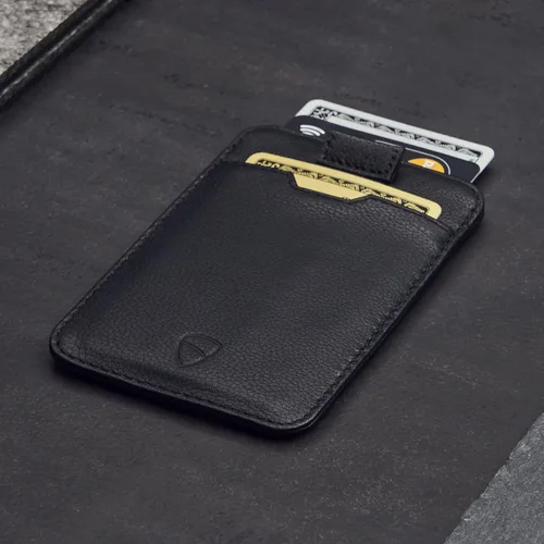 Vista 41 de Vaultskin CHELSEA - Cartera de piel delgada con bloqueo RFID para hombre, tarjetero minimalista con bolsillo frontal