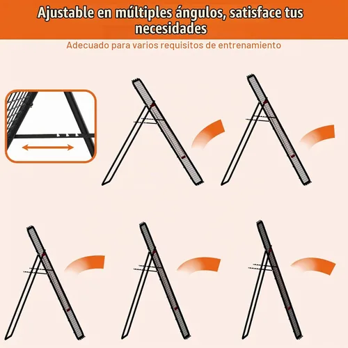 Vista 3 de Nandae Adjustable Volleyball Rebounder Net 7x4 FT, Steel Frame & High-Tension PE Netting, Durable & Portable Volleyball Training Equipment Practice