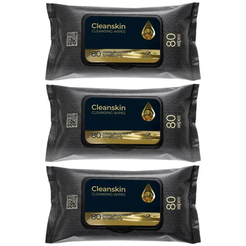 Vista 10 de CleanSkin - Toallitas limpiadoras para tatuajes de jabón verde, todo en uno, toallitas para tatuajes durante el tatuaje Cuidado posterior