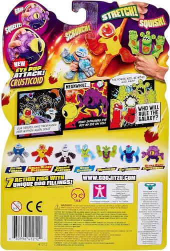 Vista 5 de Heroes of Goo Jit Zu - Crusticoid Ultra Raro, figura de acción de Galaxy Attack, 41212