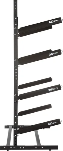 Vista 2 de RAD Sportz Freestanding Kayak Storage Rack – Heavy Duty Adjustable Multi-Level Stand with Padded Arms for Kayaks, Canoes & Paddleboards