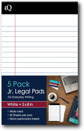 Vista 6 de iScholar iQ 98113 - Bloc de notas legales, canario, con rayas anchas, 8.5 x 11.75 pulgadas, 50 hojas por bloc, paquete de 3 almohadillas