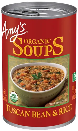 Vista 9 de Amy's Sopa orgánica de verduras gruesa, baja en grasa, 14.3 onzas