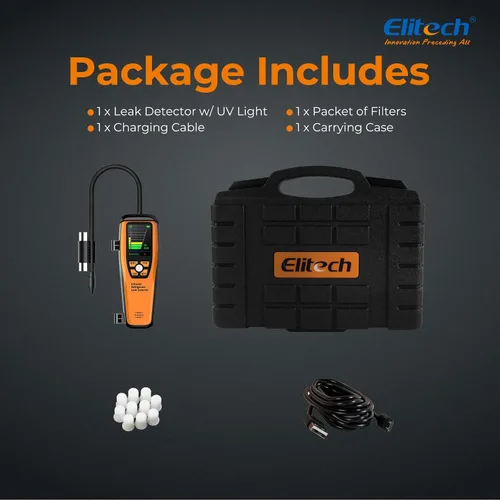 Vista 8 de Elitech Detector de fugas de refrigerante infrarrojo ILD-200 max Detección de fugas HVAC/R de alta precisión, vida útil del sensor de 10 años