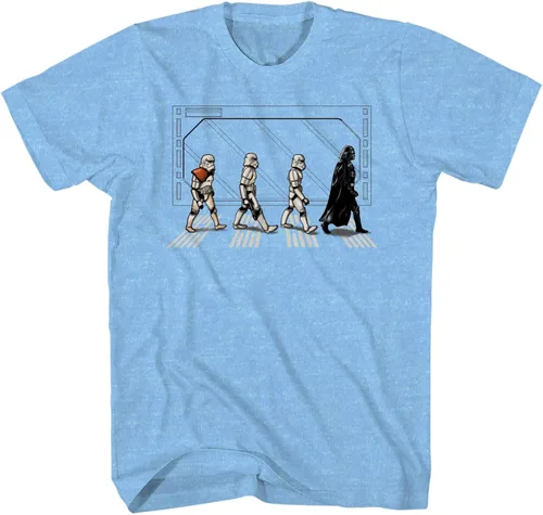 Vista 2 de Star Wars Death Star Road Stormtrooper Crossing Camiseta para hombre