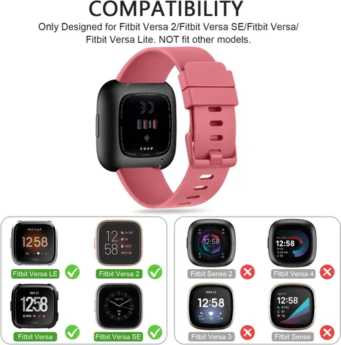 Vista 3 de Vancle Correa para Fitbit Versa - Pulsera deportiva de repuesto para mujeres y hombres