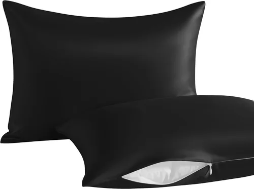 Vista 29 de NTBAY Paquete de 2 almohadas con fundas de almohada de algodón egipcio, relleno alternativo de algodón suave de 13 x 18 pulgadas, almohadas sobre