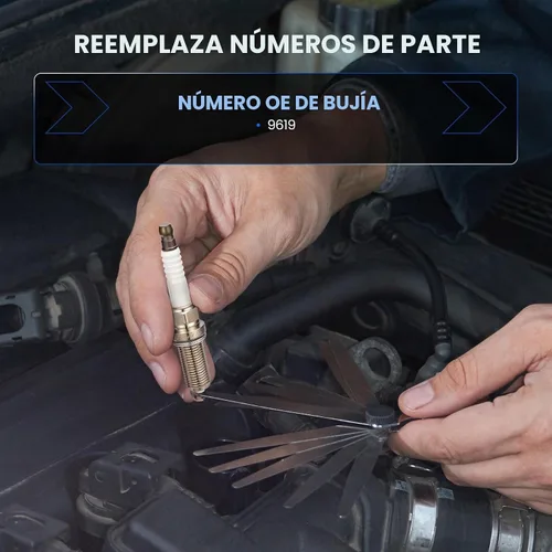 Vista 3 de Bujía de iridio 9619, paquete de 4 unidades para Honda Civic