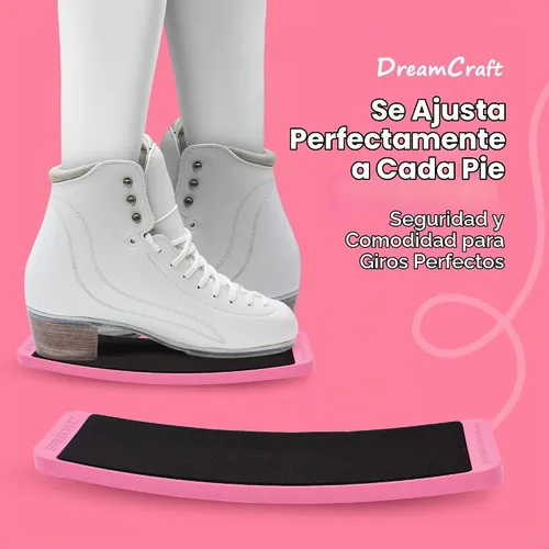 Vista 4 de DreamCraft Patín giratorio para patinaje artístico, tabla giratoria para giros de equilibrio y giros para patines de hielo, tabla giratoria