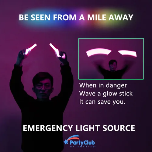 Vista 7 de Varillas de luz de emergencia ultra brillantes de alta calidad para fiebre luminosa, multicolor, accesorios de campamento, fiestas, suministros