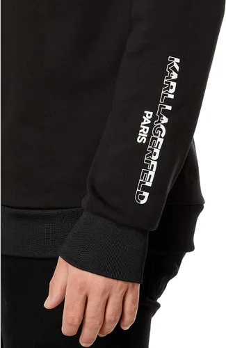 Vista 3 de Karl Lagerfeld Paris Crew Neck Sweatshirt with Logo On Chest
