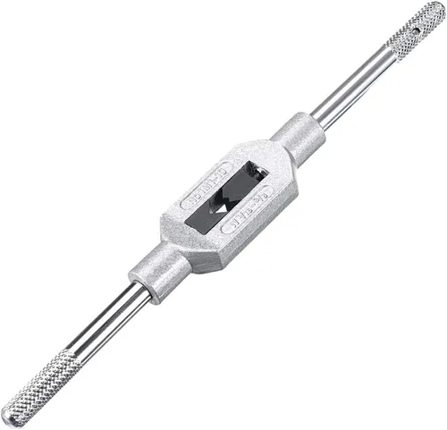 Vista 5 de uxcell Mango de llave de rosca ajustable, para M1-M8 (Mértica)/1/16" - 1/4" (UNC/UNF), mango de rosca, soporte de rosca, herramienta de roscado