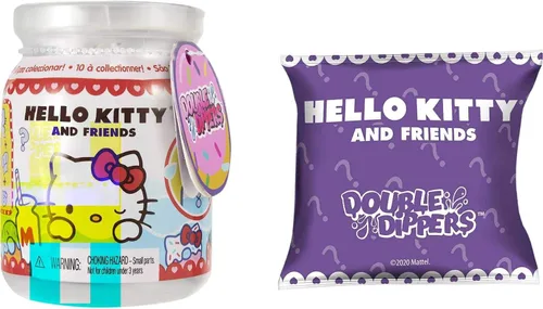 Vista 6 de Mattel Sanrio - Figuras coleccionables de Hello Kitty (2 pulgadas) con sombrero y accesorios de postre, paquete sorpresa para ciegas, inmersión