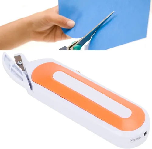 Vista 6 de Tijeras eléctricas inalámbricas para cortar tela, manualidades de cartón, mini tijeras portátiles para cortar coser, alfombras, cartón de goma