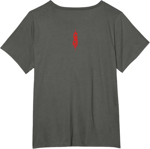 Vista 52 de Slipknot Tribal Calavera playera, niños 12, Rojo