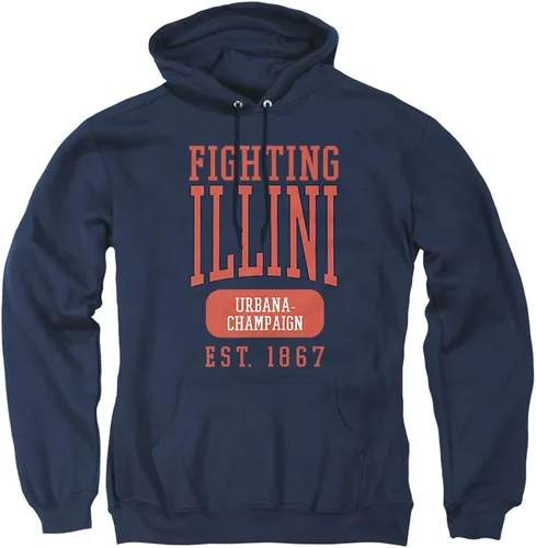 Vista 270 de LOGOVISION Colección de sudaderas con capucha unisex con diseño oficial de Collegiate Est. Date para hombres y mujeres