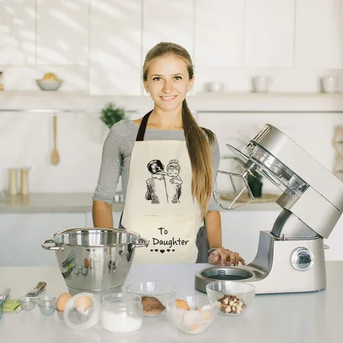 Vista 6 de Delantales de cocina grabados para la familia