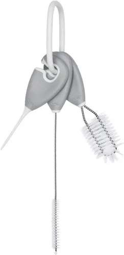 Vista 3 de OXO Tot - Juego de limpieza para botellas y tazas, color gris