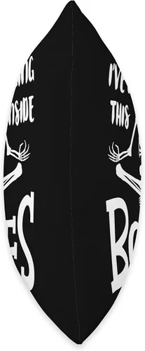 Vista 2 de Art Halloween Ghosts Decorations Helloween Party I've Got This Feeling Inside My Bones - Almohada de Halloween para mujer, 16 x 16 pulgadas