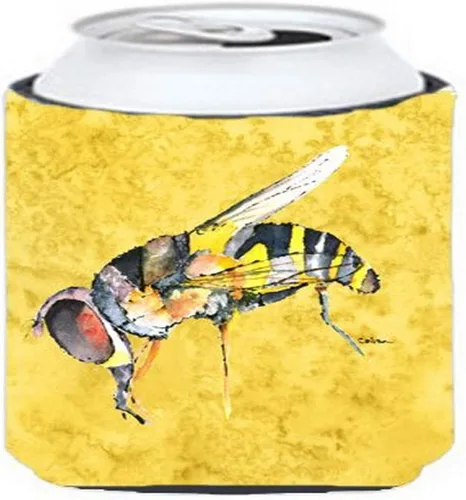 Vista 6 de Caroline's Treasures 8850CC Abeja en lata o botella dorada, funda lavable para bebidas, soporte aislado para bebidas, multicolor