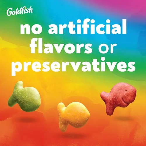 Vista 6 de Goldfish Colors Galletas de Queso Cheddar, Galletas de Aperitivo Horneadas, Bolsa de 6.6 oz (Paquete de 2)