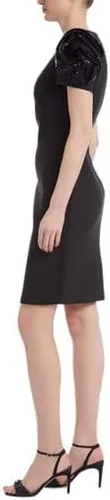 Vista 3 de Badgley Mischka Rosette Sleeve Cocktail Dress
