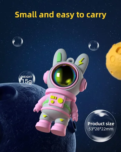 Vista 5 de Unidad Flash USB Conejito Espacial Bonito, Unidad de Pulgar 64gb Resistente al Agua USB 2.0 Memoria Stick Tamaño Pequeño USB Drive Regalo (64G, Rosa)