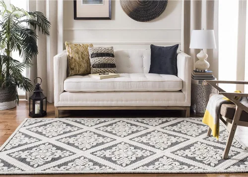 Vista 46 de SAFAVIEH Vermont Collection - Alfombra decorativa de 2 pies 3 pulgadas x 4 pies, color marfil, lana hecha a mano, ideal para zonas de alto tráfico