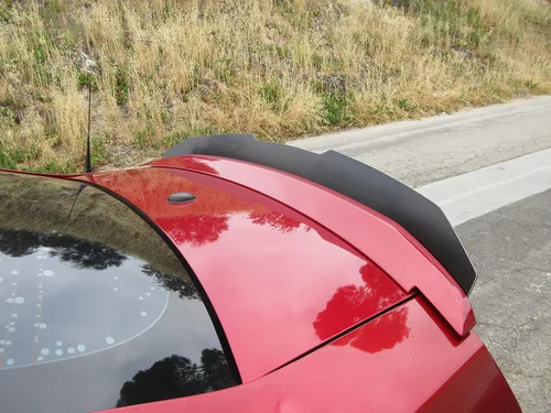 Vista 4 de Alerón de Mimbre Alto Hardcore Compatible con Mustang 2010-14 ¡Fabricado en Estados Unidos!